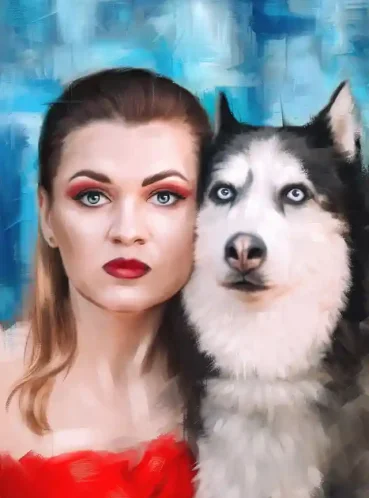 Дрим-арт портрет по фотографии, цифровая живопись на холсте — работа №9