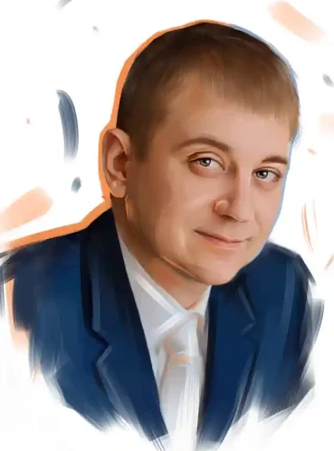 Портрет в стиле мастихин по фотографии на холсте — работа №6